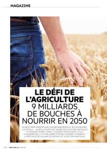 Le défi de l&rsquo;agriculture, 9 milliards de bouches à nourrir en 2050